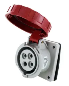Ip67 Receptacle 20A  3Phase 480Vac  3P 4W  Watertight 1