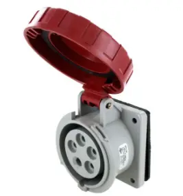 Ip67 Receptacle 20A  3Phase Delta 277/480  4P 5W  Watertight 1