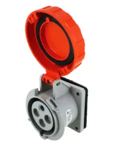 Ip67 Receptacle 30A  125/250Vac  3P 4W  Watertight 1