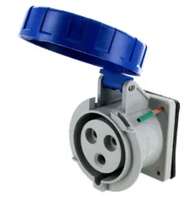 Ip67 Receptacle 30A  250Vac  2P 3W  Watertight 1