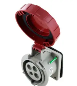 Ip67 Receptacle 30A  3Phase 480Vac  3P 4W  Watertight 1
