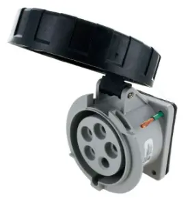 Ip67 Receptacle 30A  3Phase Delta 347/600  4P 5W  Watertight 1