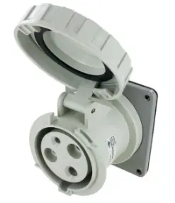 Ip67 Receptacle 60A  277Vac  2P 3W  Watertight 1