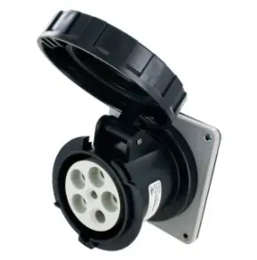 Ip67 Receptacle 60A  3Phase Delta 347/600  4P 5W  Watertight 1