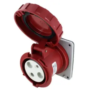 Ip67 Receptacle 60A  480Vac  2P 3W  Watertight 1