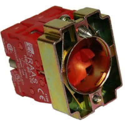 Push Buttons Collar & 2 Nc Contact Blocks 1