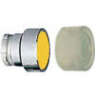 Push Buttons Flush Hd Sprg Ret Actt W/Clr Bt Me Yel 1