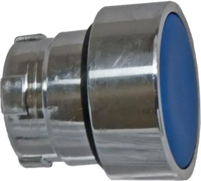 Push Buttons Flush Hd Sprg Ret Acttr Metal Blue 1