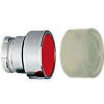 Push Buttons Flush Hd Sprg Ret Acttr W/Clr Bt Me Red 1