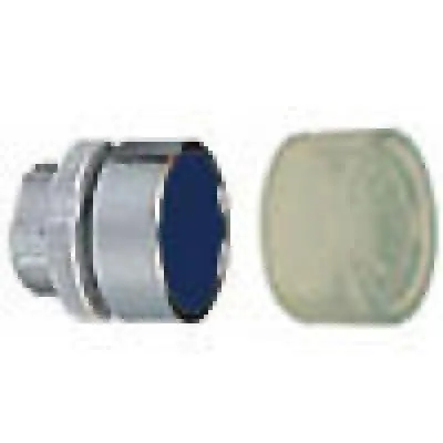 Push Buttons Flush P.B.S Spg Rtn Blue C/W Boot 1