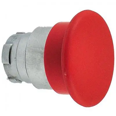 Push Buttons Mushroom Hd Sprg Ret Acttr Metal Red 1