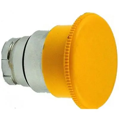 Push Buttons Mushroom Hd Sprg Ret Acttr Metal Yellow 1