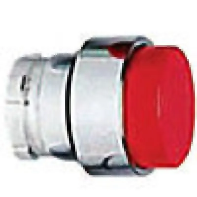 Push Buttons Prjctng Hd Sprg Ret Acttr, Metal, Red 1