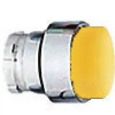 Push Buttons Prjctng Hd Sprg Ret Acttr, Metal, Yellow 1