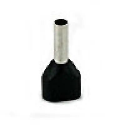 Terminals - Crimp Black 2X16awg 12Mm 500Pk 1