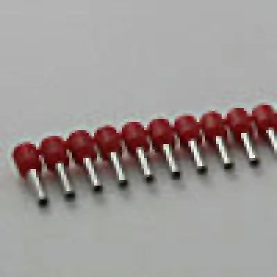 Terminals - Crimp Ferrule Strip 18Awg Red10/Pk 1