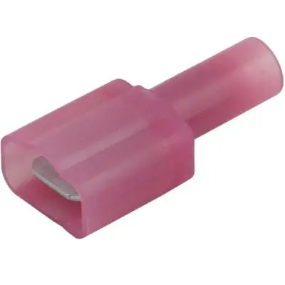 Terminals - Crimp Fulmale 22-18 Red 1/4Inch Nyl 100Pk 1