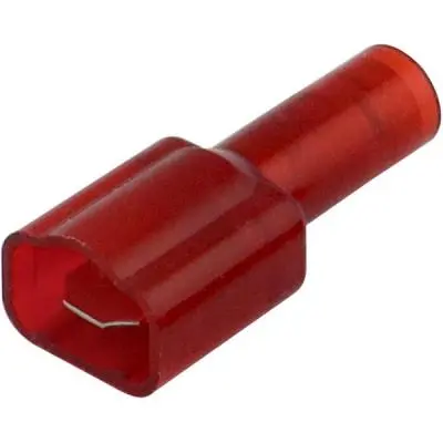 Terminals - Crimp Fulmale 22-18 Red 3/16Inch Nyl 100Pk 1