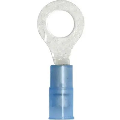 Terminals - Crimp Ring Nyl Blu 16-14 1/4Inch S 100Pk 1