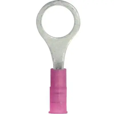 Terminals - Crimp Ring Nyl Red 22-18 3/8Inch 100Pk 1