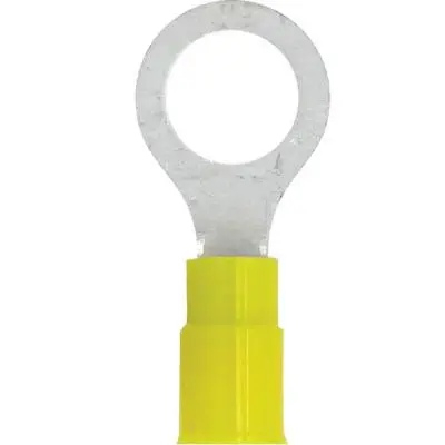 Terminals - Crimp Ring Pvc Yel 12-10 3/8Inch 100Pk 1