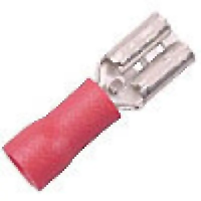 Terminals - Crimp Slide Pvc Fm Rd 22-18 .187 100Pk 1