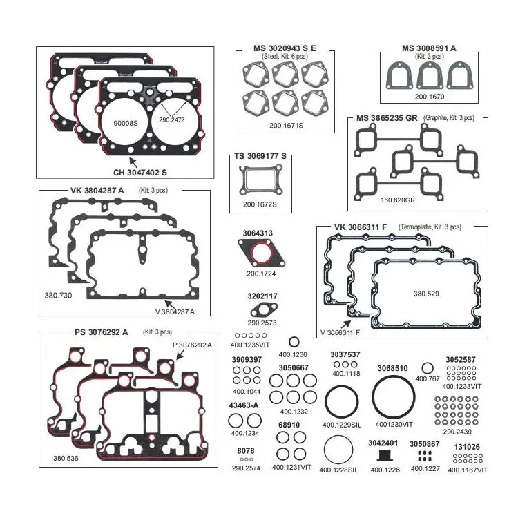 Upper Gasket Set For Cummins N14 Engine 1