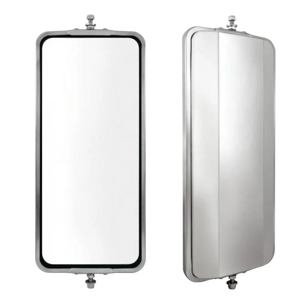 Fortpro 7" X 16" Stainless Steel West Coast Mirror Head | F245678 1