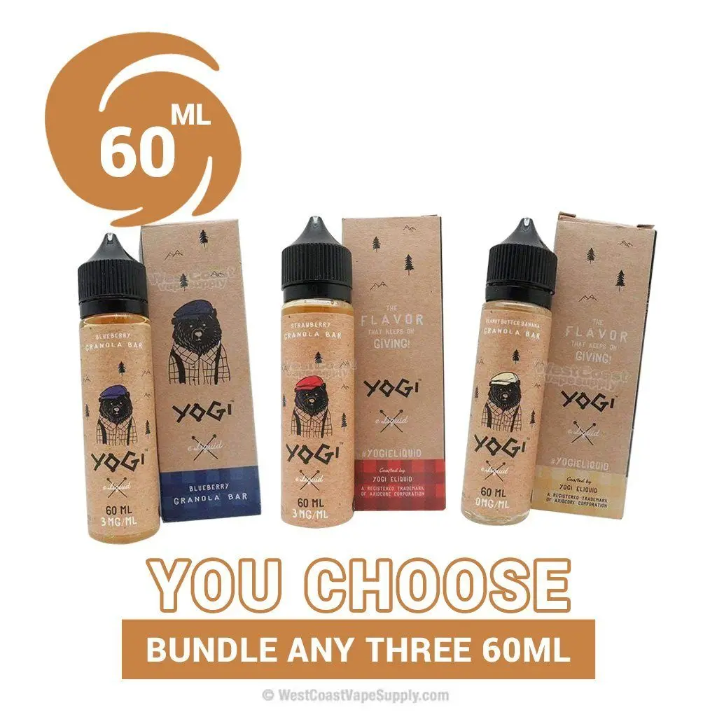Yogi Vape Juice 60Ml Pick 3 Bundle (180Ml) 1