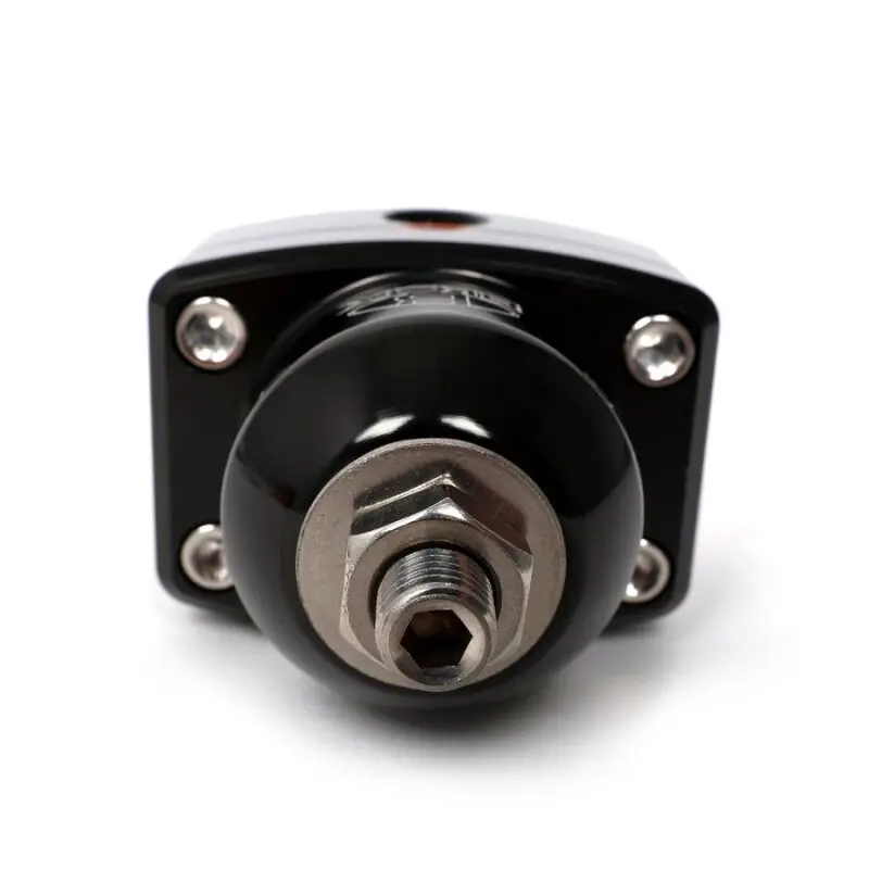 Blox Racing Adjustable Fuel Pressure Regulator – Dual-Port, Black/Black Anodized, Precision Tuning 1