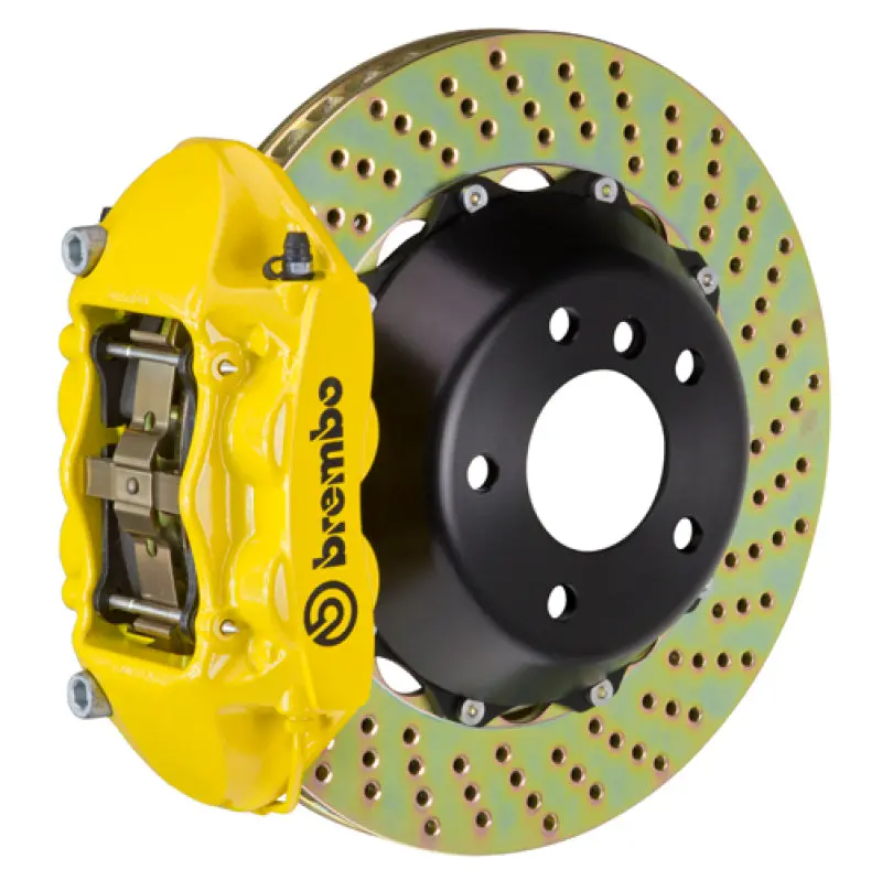 Brembo Gt Rear Big Brake Kit For 2017 Ford F-150 Raptor – 4-Piston Calipers, 380X28Mm Drilled Two-Piece Rotors 1