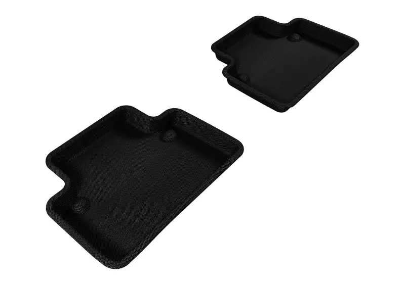 3D Maxpider Custom Fit Floor Mats For 2004–2012 Volvo S40 (2Nd Generation Kagu) – Rear Row, Black 1