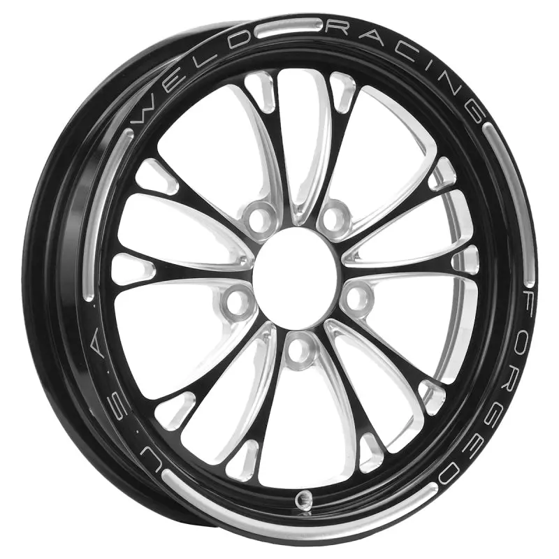 Weld V-Series 1-Piece 15X3.5 / 5X4.75 Bp / 2.25In. Bs Black Wheel - Non-Beadlock 1