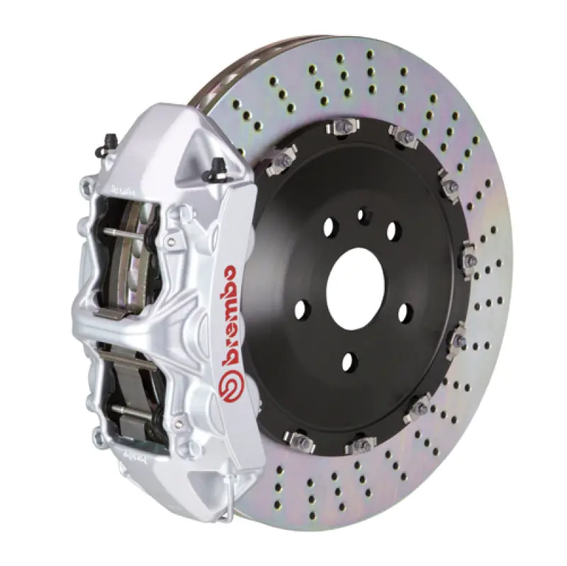 Brembo Gt Big Brake Kit For Bmw X3 (2025+ Xdrive30 / X3 M50) – Front, 6-Piston Calipers, 405X34Mm Two-Piece Drilled Rotors, Silver 1