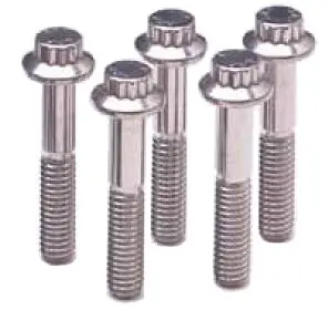 Arp Stainless Steel Bolts – 7/16In-14 X 1.750In, 12-Point, Half-Inch Head, 5-Pack 1
