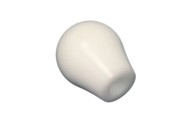 Torque Solution Delrin Tear-Drop Shift Knob – Universal 10×1.5 Thread, White Finish 1