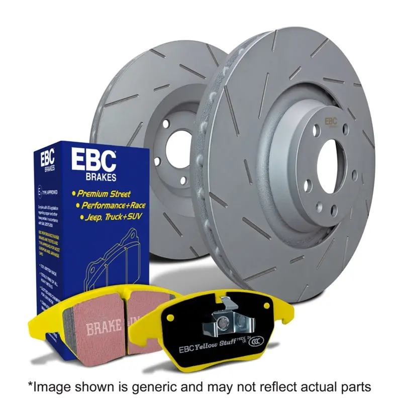 Ebc S9 Brake Kit – Yellowstuff Performance Pads Paired With Usr Slotted Rotors 1