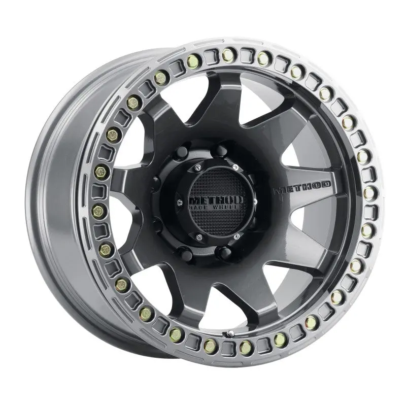 Method Mr108 Gloss Titanium Wheel – 17X9 Inches, -44Mm Offset, 8X6.5 Inch Bolt Circle, 130.81Mm Center Bore 1