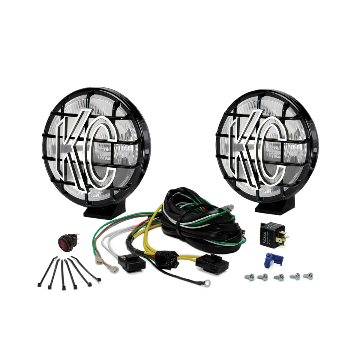 Kc Hilites 6 In Apollo Pro Halogen - 2-Light System - 100W Fog Beam 1
