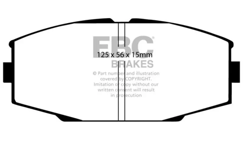 Ebc Greenstuff Front Brake Pads For 1986–1992 Toyota Supra Mkiii (2.8L) 1