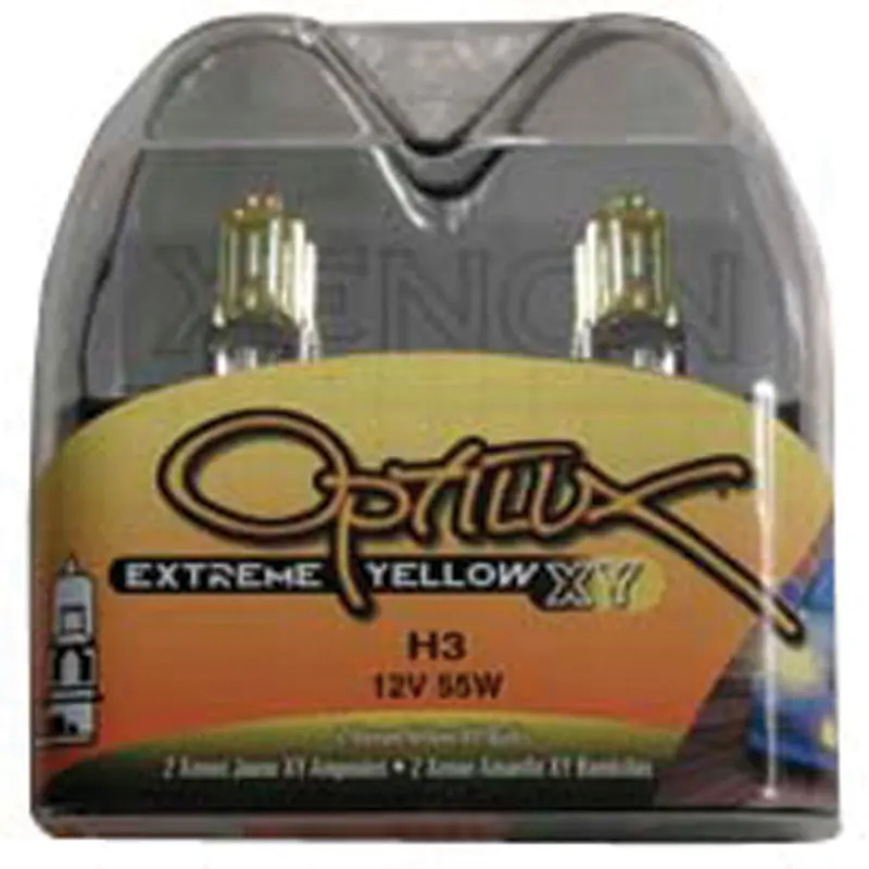 Hella Optilux H3 Yellow Headlight Bulb – 12V, 55W, Xy Extreme Output 1