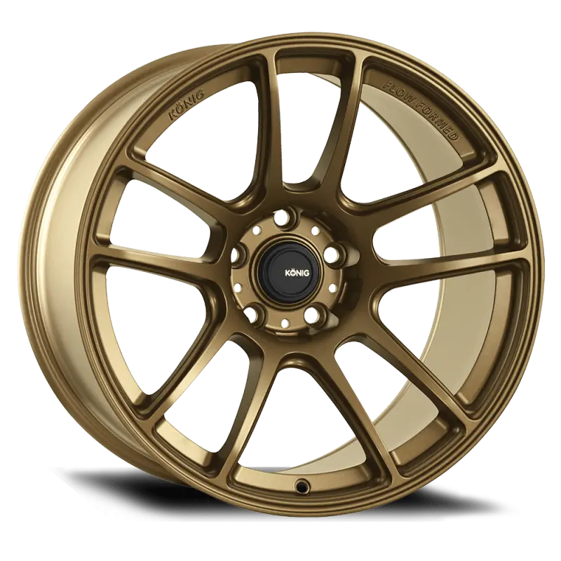 Konig Heliogram Flow-Formed Alloy Wheel – 18×8.5", 5×114.3, Et42, Matte Bronze Knurled Finish 1