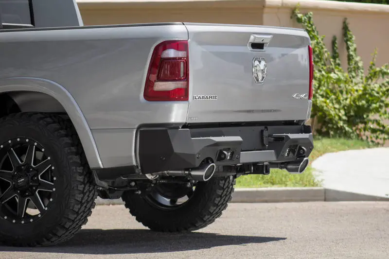 Addictive Desert Designs Stealth Fighter Rear Bumper – Tailored For 2019 Ram 1500, Features Six Sensor Cutouts 1
