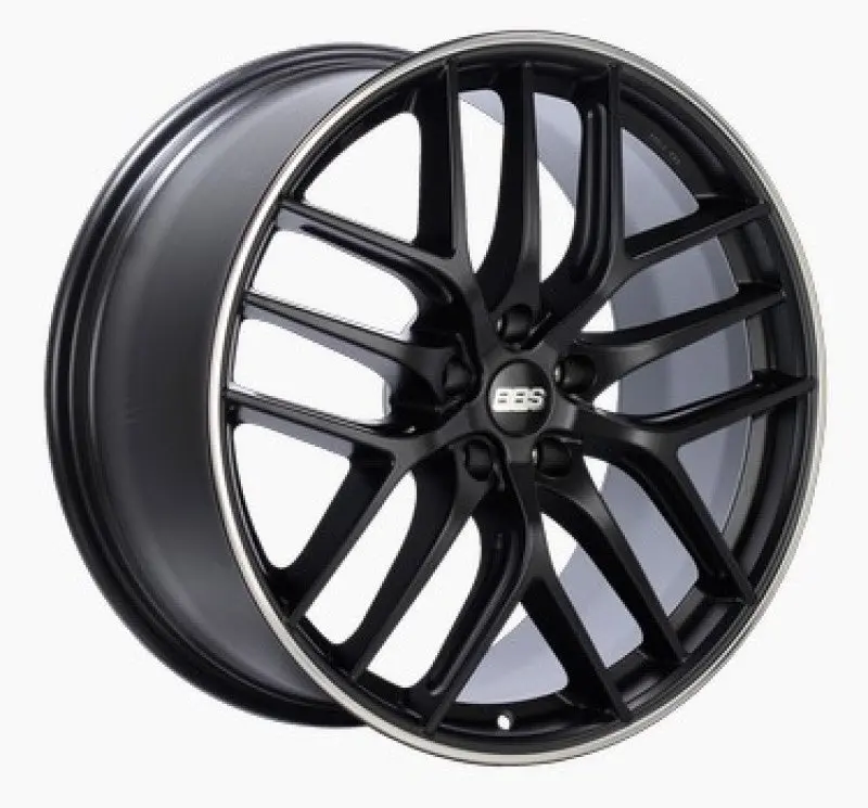 Bbs Cc-R Forged Alloy Wheel – 19X8 Inches, 5X112 Bolt Pattern, +27Mm Offset, Satin Black Finish With Polished Rim Protector (-82Mm Backspace, Pfs/Clip Required) 1