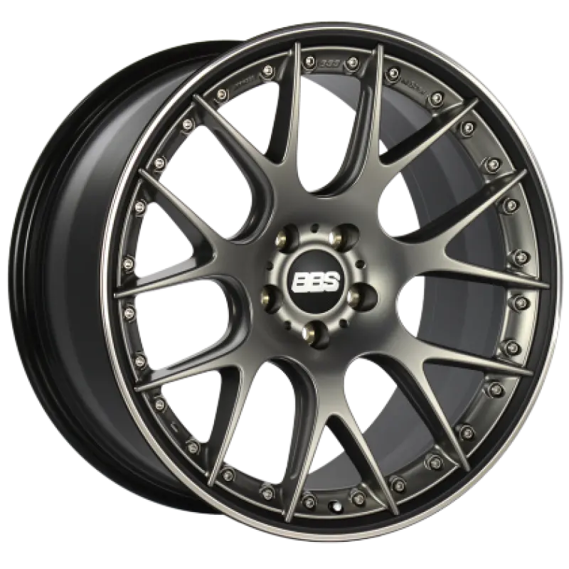 Bbs Ch-Rii Forged Aluminum Wheel – 21X9 Inches, 5X120 Bolt Pattern, Et28 Offset, Satin Platinum Center With Black Lip 1