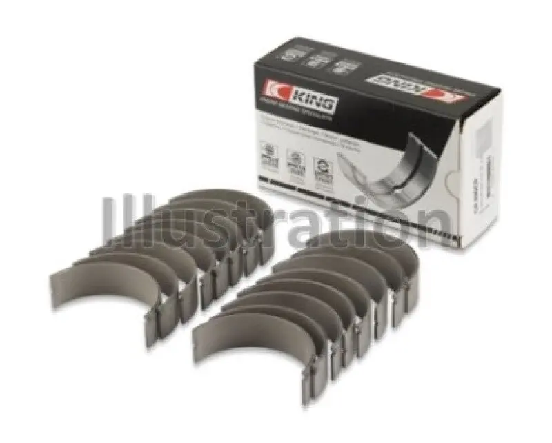 King Engine Bearings Rod Bearing Set For Ford 391Ci 32V Turbo V8 – Oversize +0.50Mm, .002″ Clearance 1