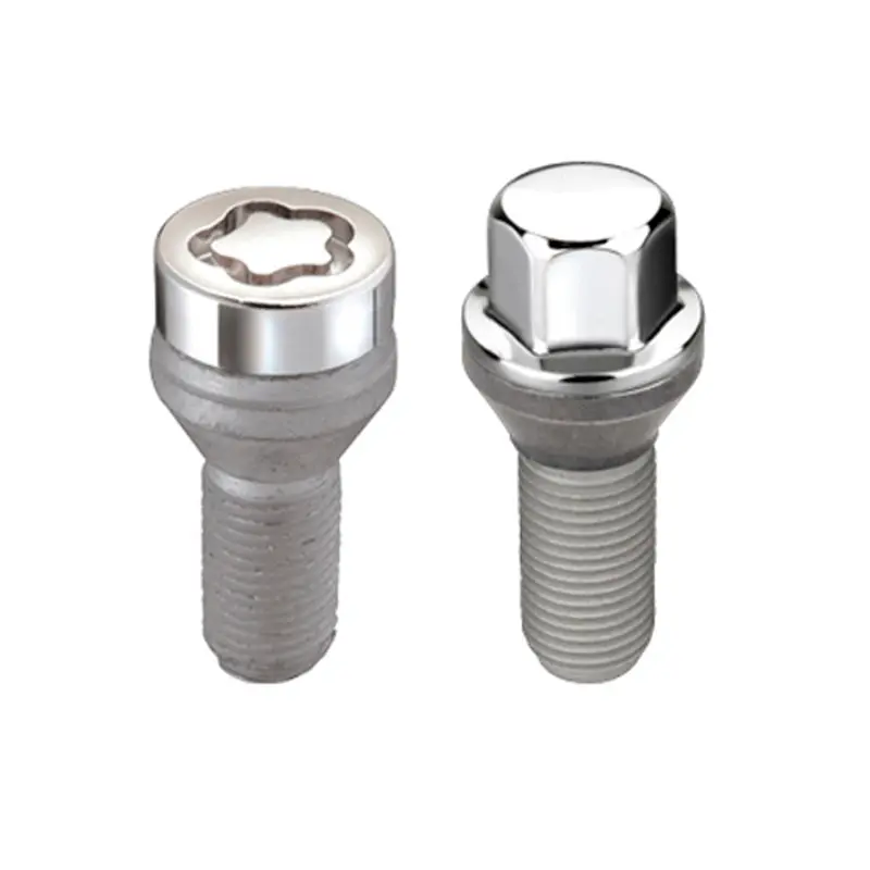 Mcgard Chrome Wheel Lock Kit – 5-Lug Hex Design With Cone Seat Bolts (M12×1.25, 17Mm Hex, 25.6Mm Shank) 1