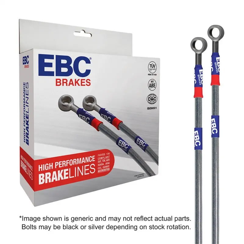 Ebc Stainless Steel Brake Line Kit For 2004–2006 Audi Tt Quattro (3.2L) – Dot-Compliant Reinforced Hoses 1