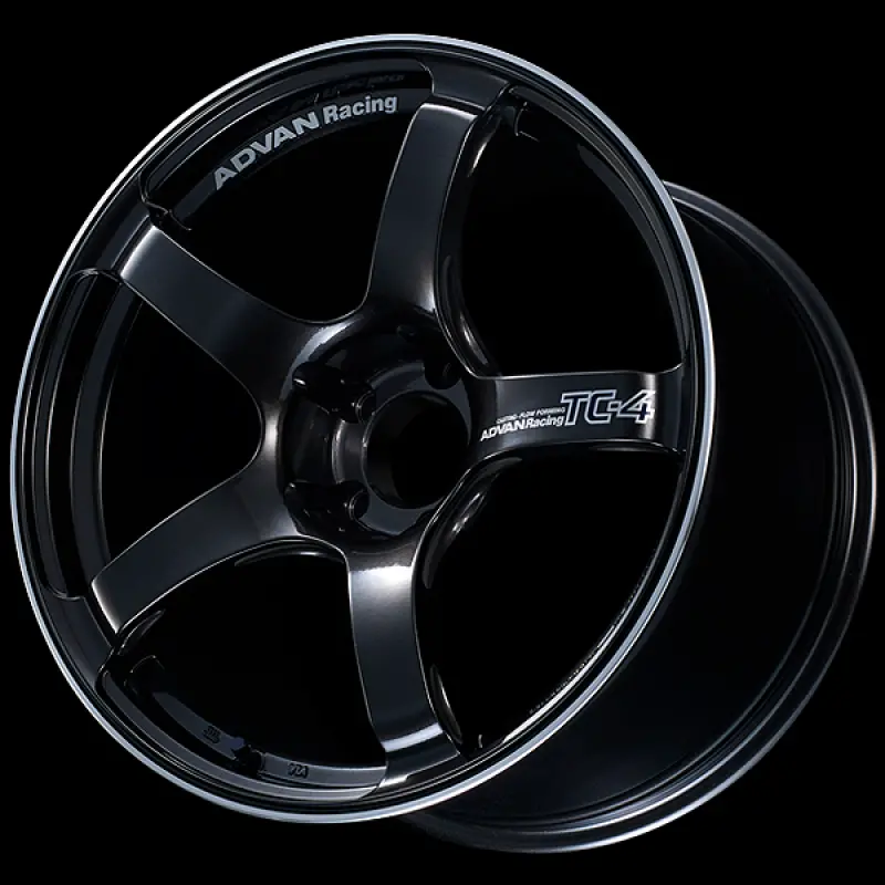 Advan Tc4 Racing Wheel – 18×8 Inches, +37 Offset, 5×100 Pcd, Black Gunmetal Finish With Center Ring 1