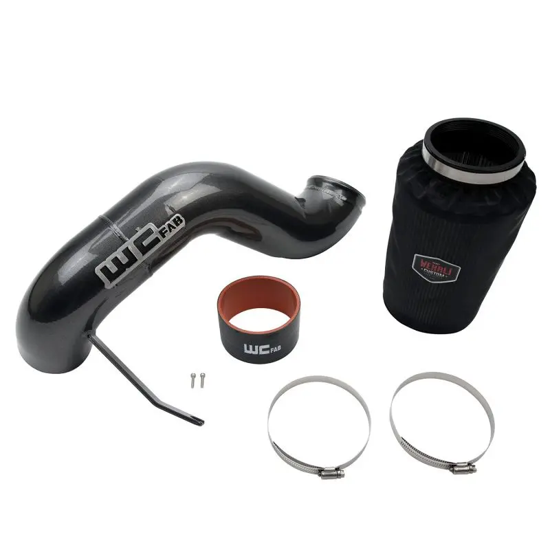 Wehrli 4" Cold Air Intake Kit For 2003–2007 Dodge 5.9L Cummins – Wcfab Grey Finish 1